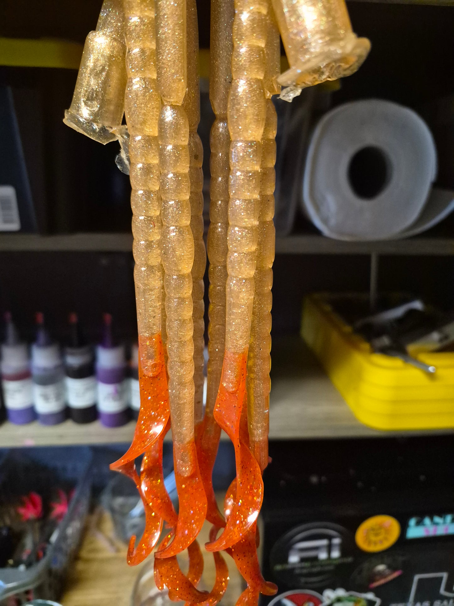 THE LEGEND 10" Ribbon worm MAFIA ROSE
