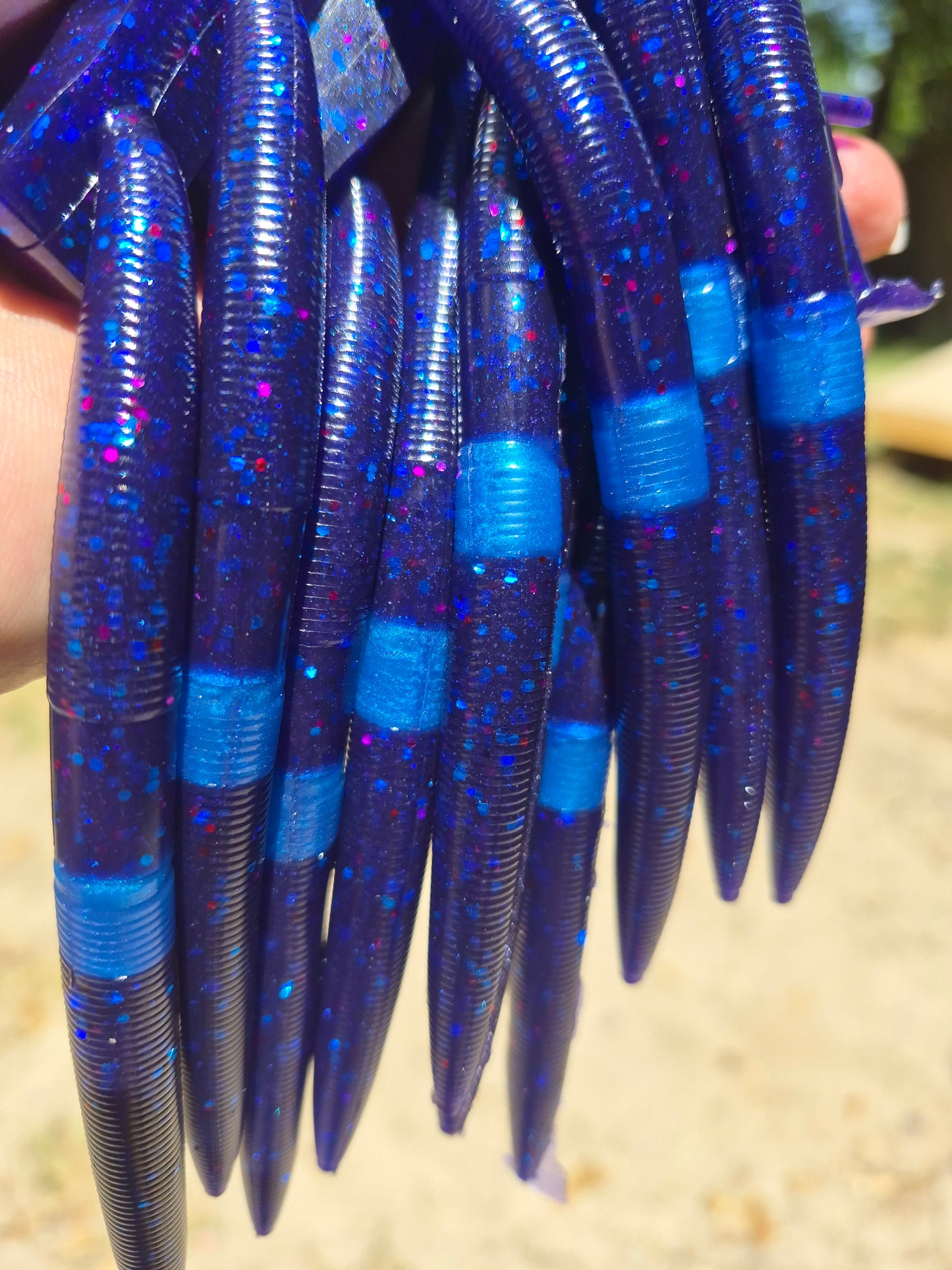 THE ENFORCER 5"stick bait with reinforced hook sleeve CHRISTINE's JUNEBUG
