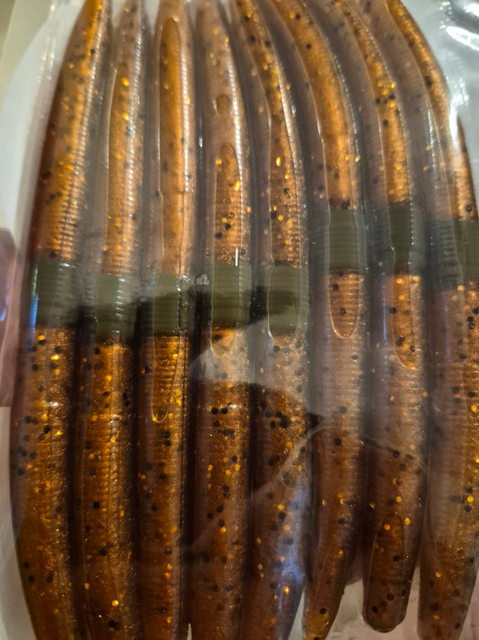 THE ENFORCER 5"stick bait with reinforced hook sleeve NEW PENNY