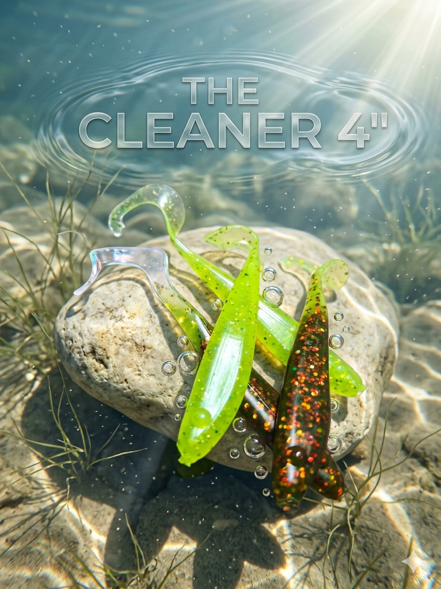 THE CLEANER 4" GRUB TAIL SWIMBAIT