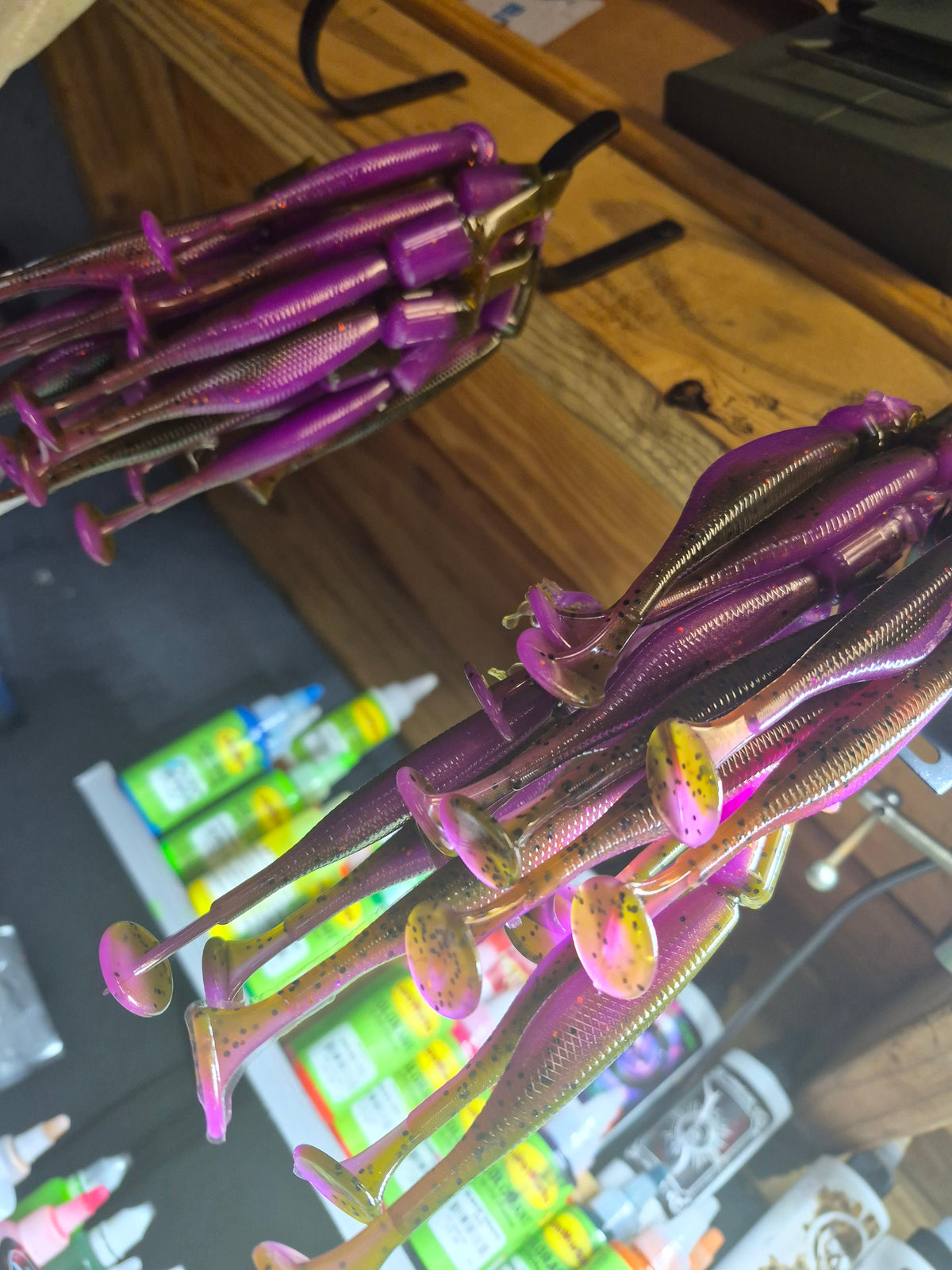 3.8" ASSASIN SWIMBAIT 8pk GREEN PUMPKIN PURPLE