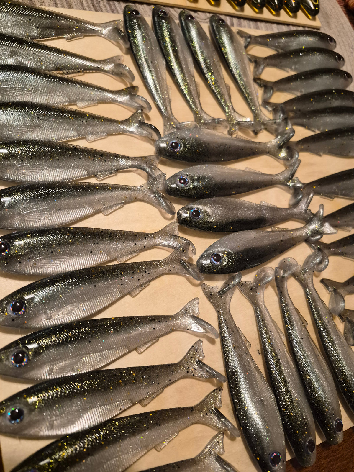 The General 4.3 SWIMBAIT TOXIC SILVER 6pk