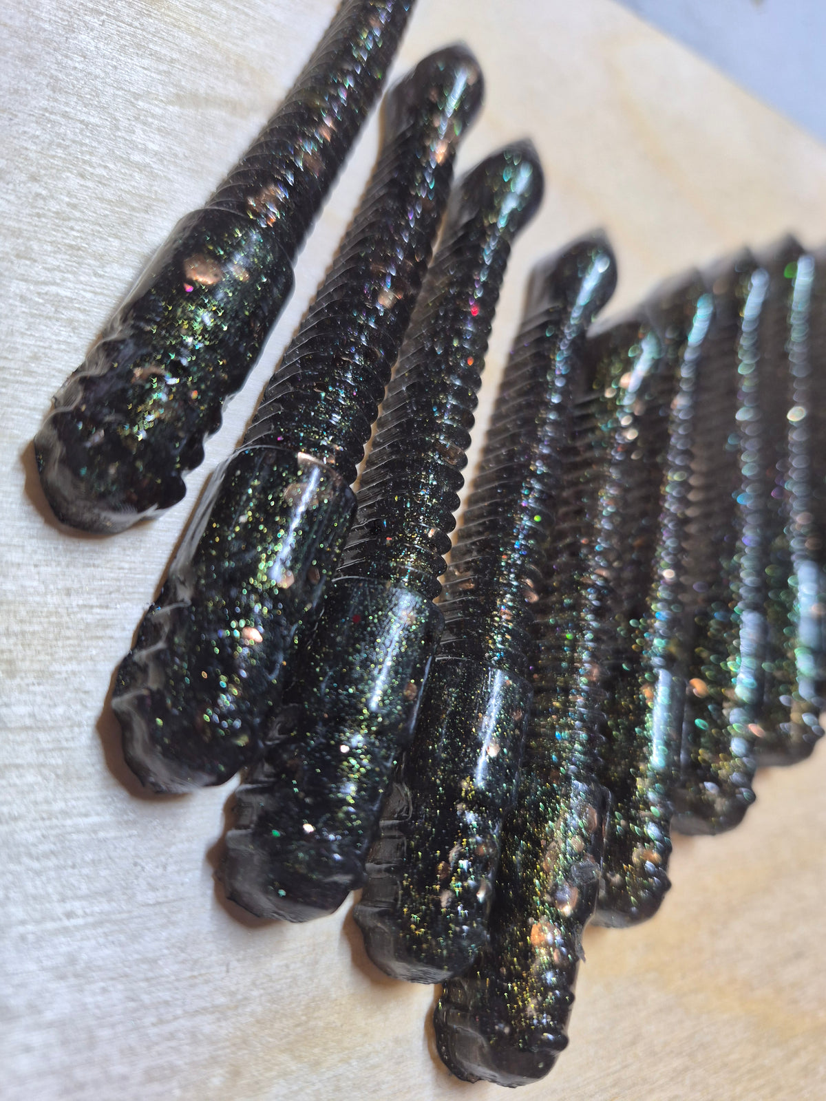 THE 3.75 HAMMER WORM TOXIC OIL SLICK 10pk