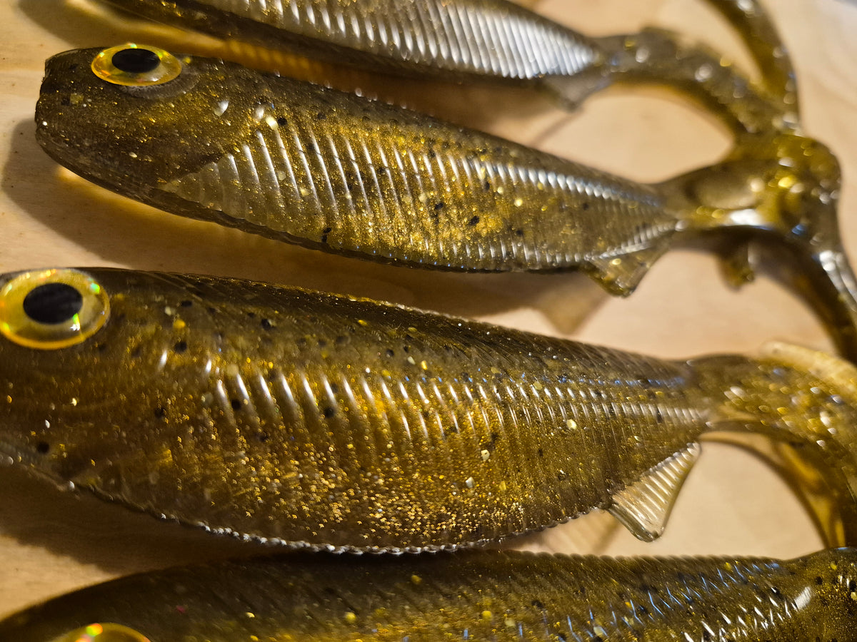 7.6" REAPER TAIL 2PK  GOLD RUSH