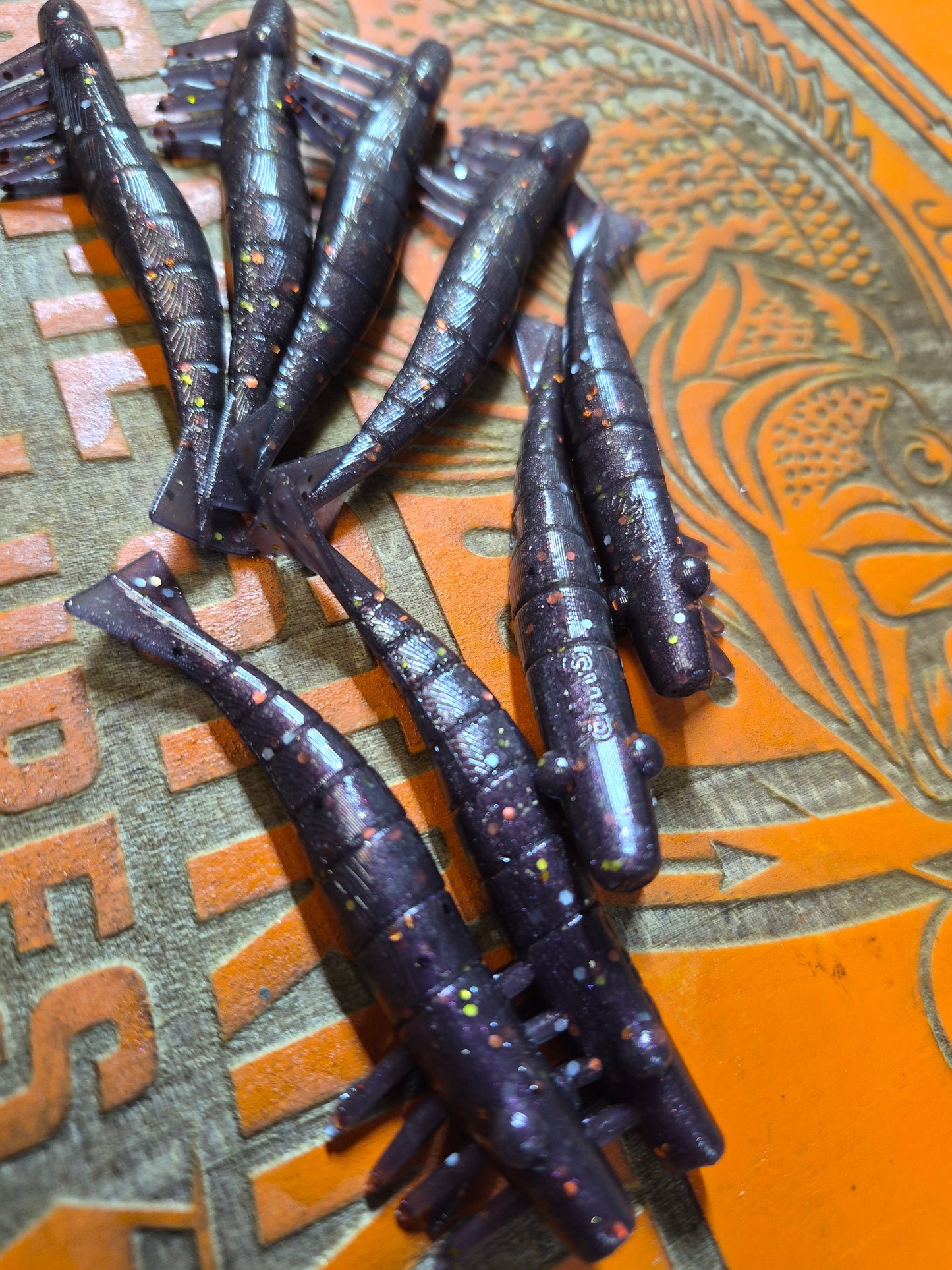 3 SALTWATER RAGER SHRIMP 8PK VIOLET SMOKE