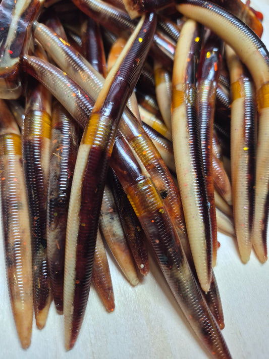 THE ENFORCER 5"stick bait with reinforced hook sleeve WHISKEY SOUR