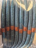 The ENFORCER 5"stick bait with reinforced hook sleeve BLUE GRANITE