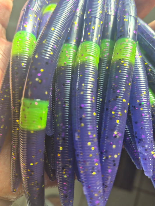 THE ENFORCER 5"stick bait with reinforced hook sleeve ELECTRIC GRAPE