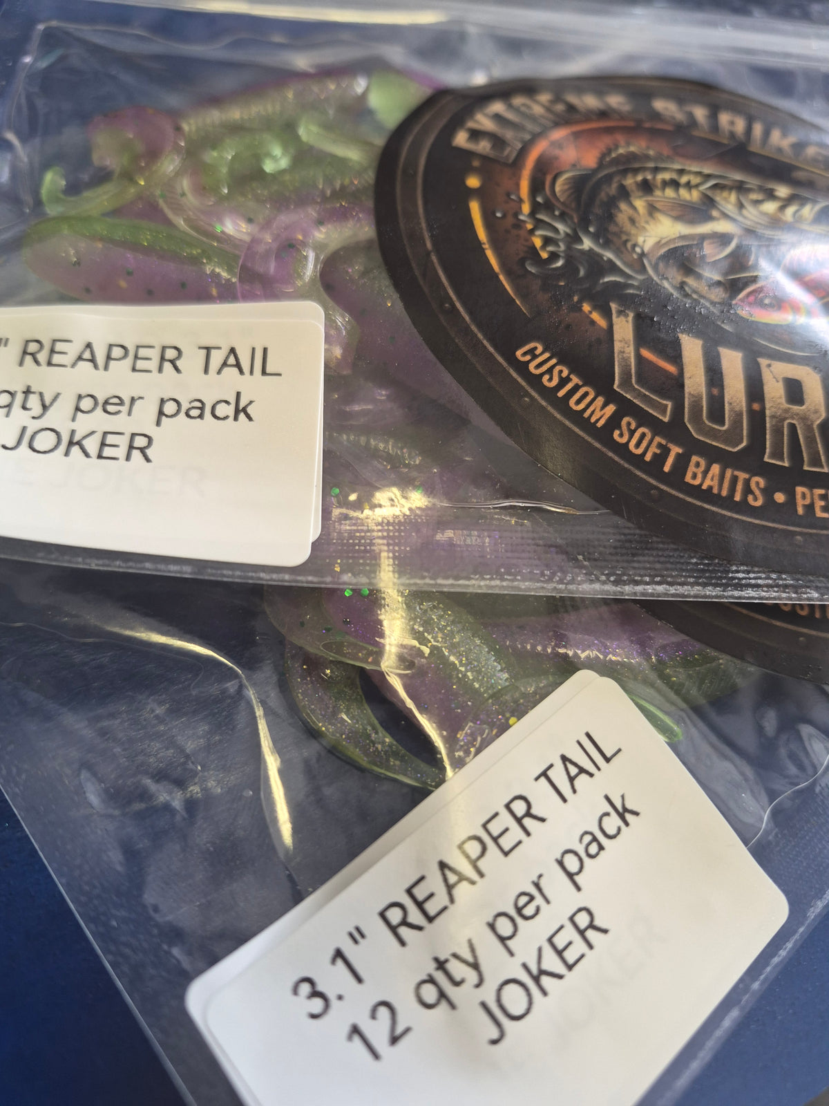 3.1" REAPER TAIL Small Trophy hunters THE JOKER 12pk