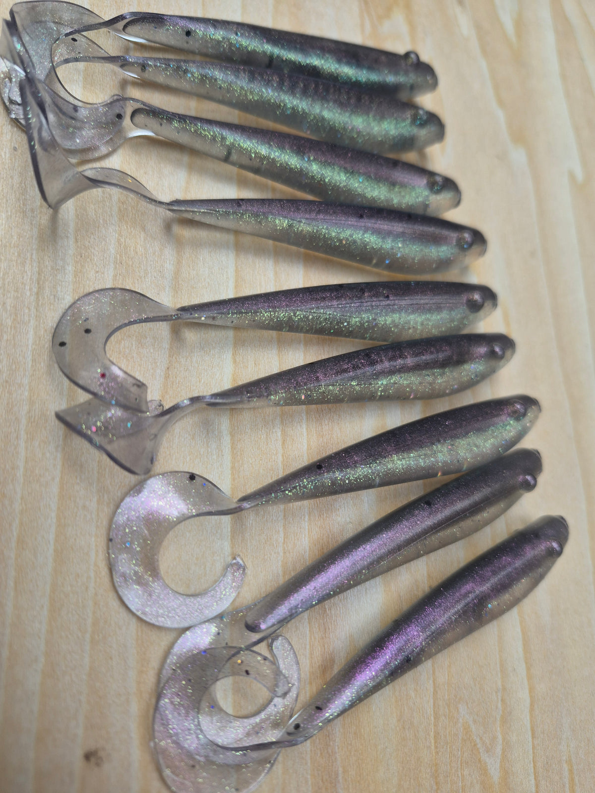 THE CLEANER Finesse swim bait 4" swimming 9pk PHOENIX BLAST