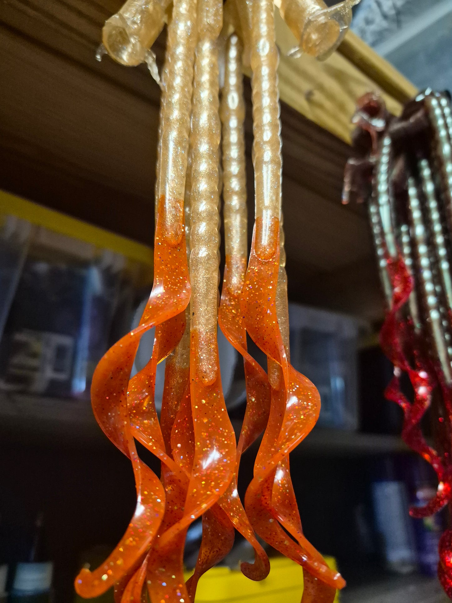 THE LEGEND 10" Ribbon worm MAFIA ROSE