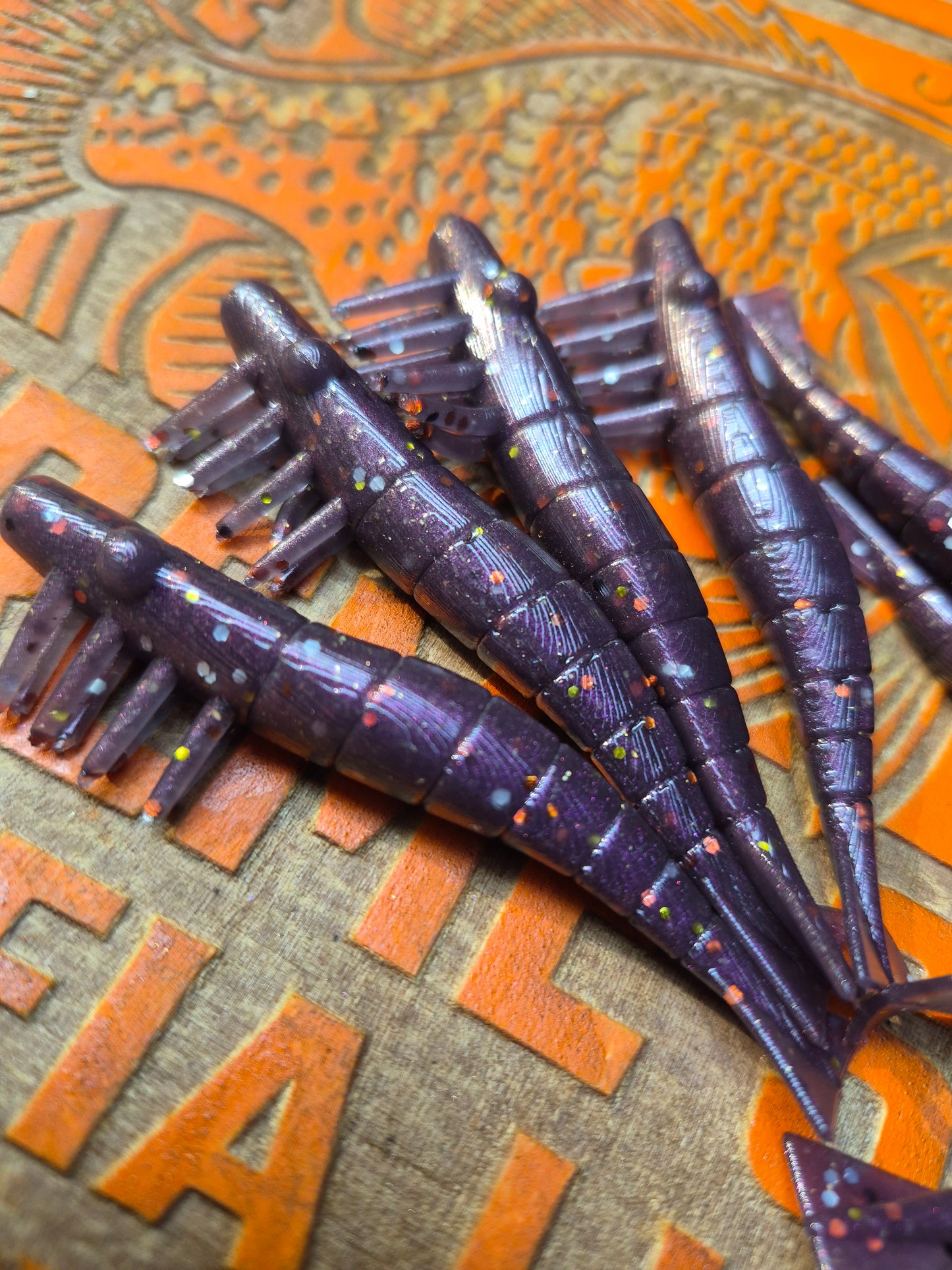 3 SALTWATER RAGER SHRIMP 8PK VIOLET SMOKE