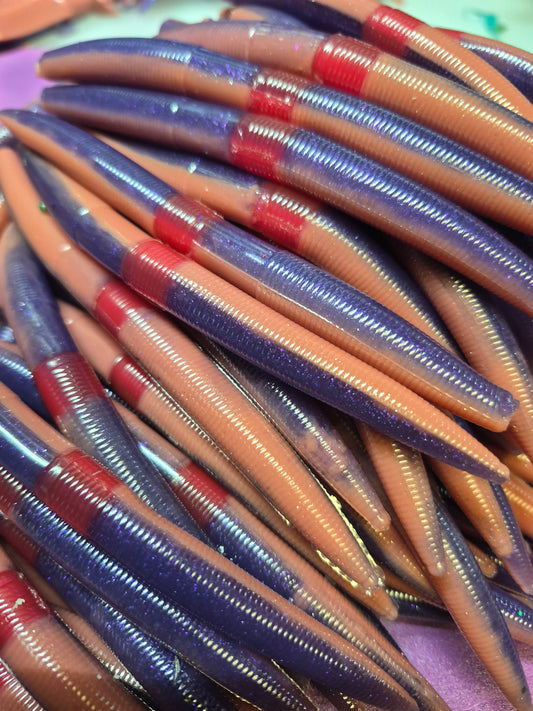 THE ENFORCER 5"stick bait with reinforced hook PB&J APEX PEARL