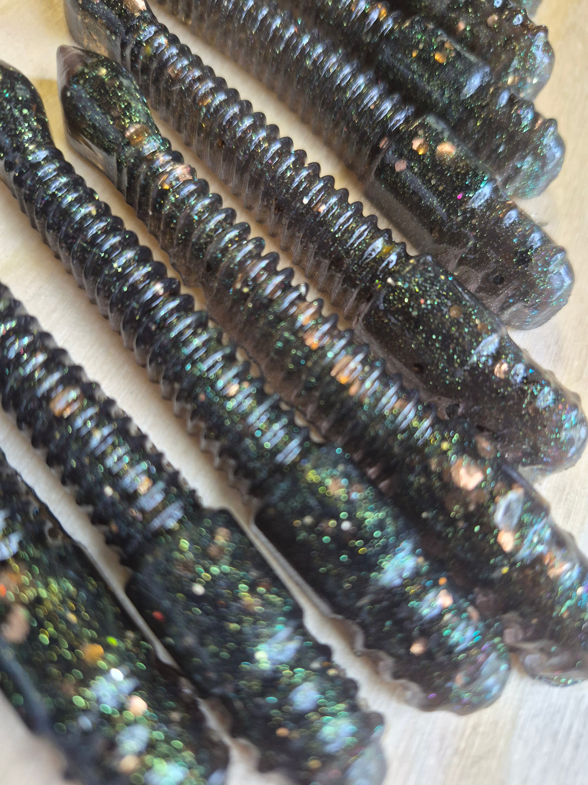 THE 3.75 HAMMER WORM TOXIC OIL SLICK 10pk