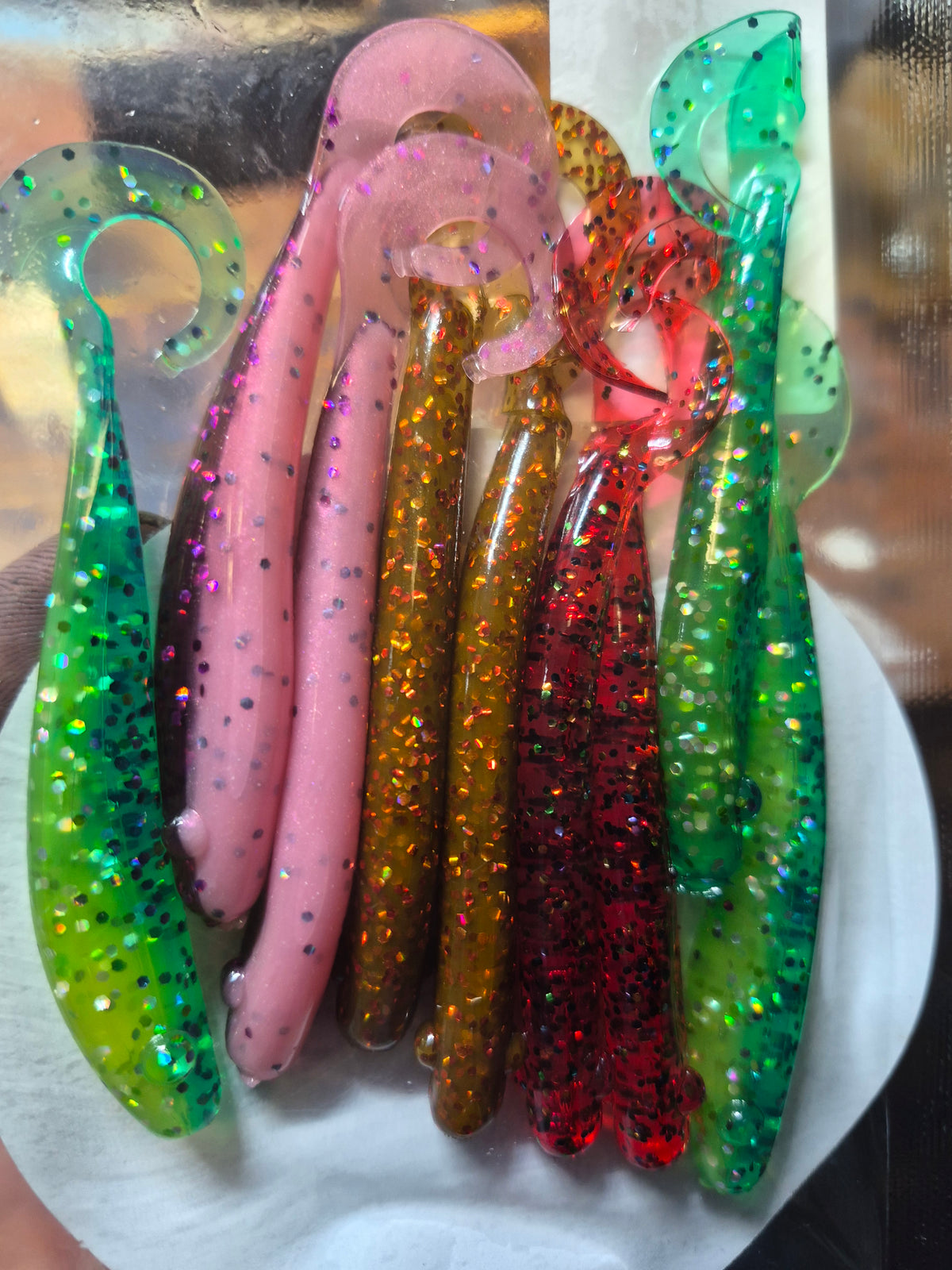 The CLEANER 4" finesse curly tail VARIETY PACK 9PK