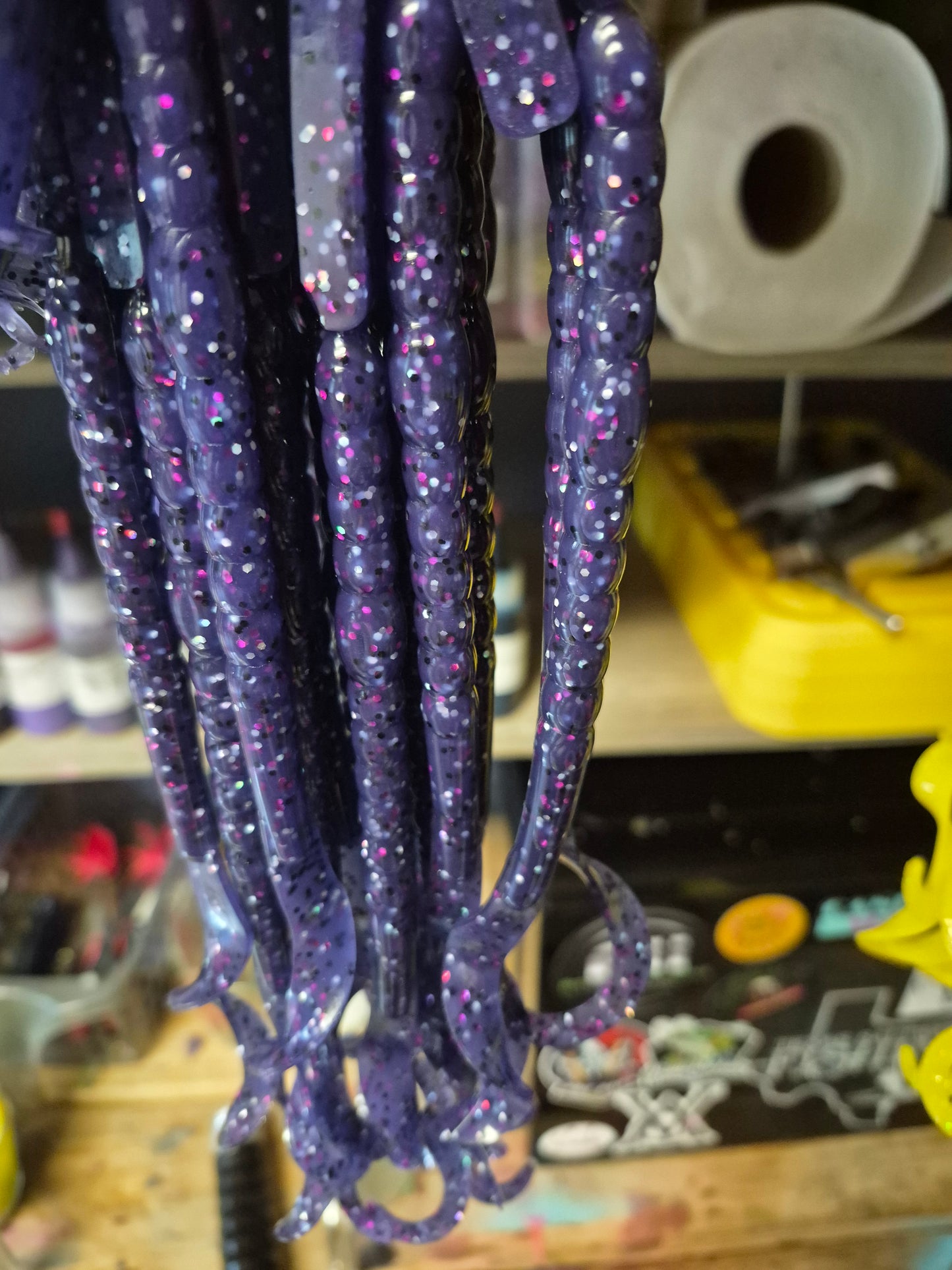 THE LEGEND 10" Ribbon worm PURPLE CANDY