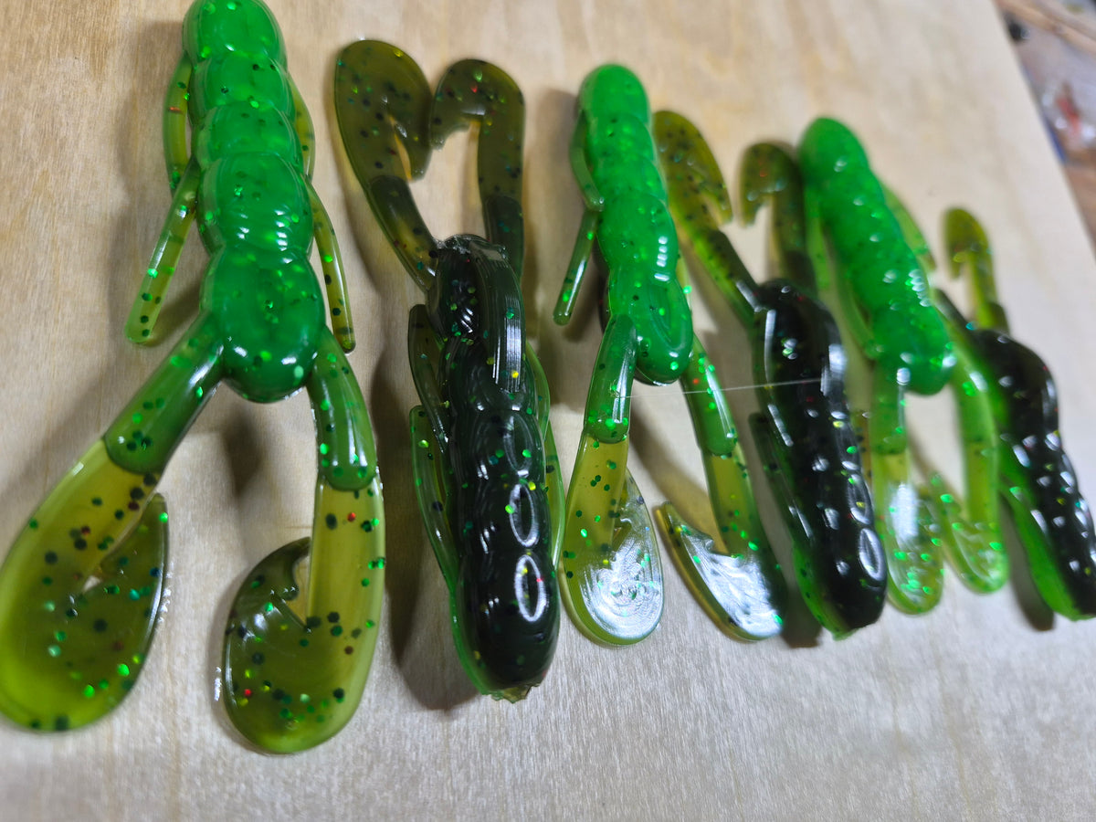 3.5" CRAWDADDY GATOR LIME