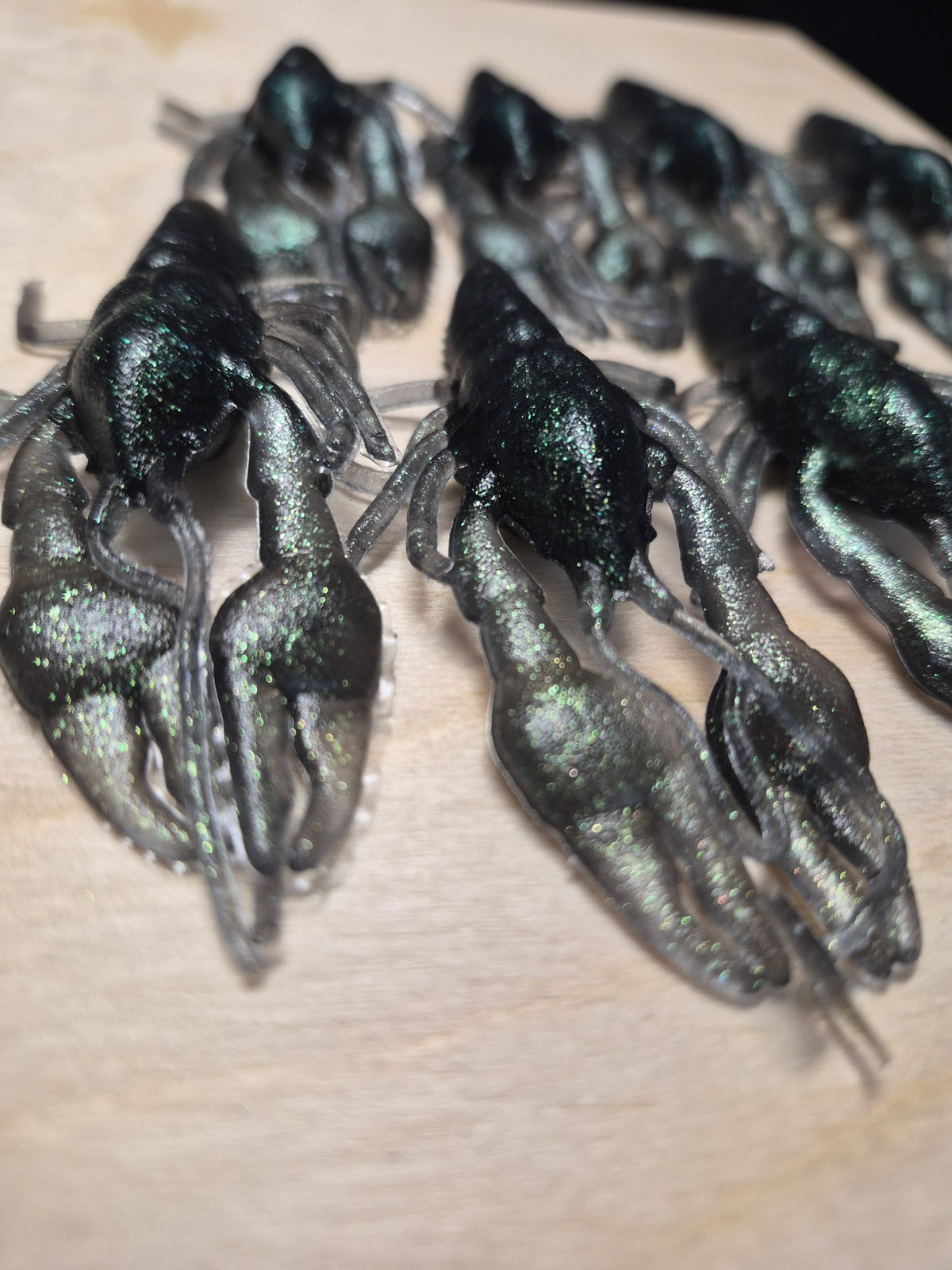 The Capo 3.5 crawfish TOXIC OIL Slick hypershift. 8pk