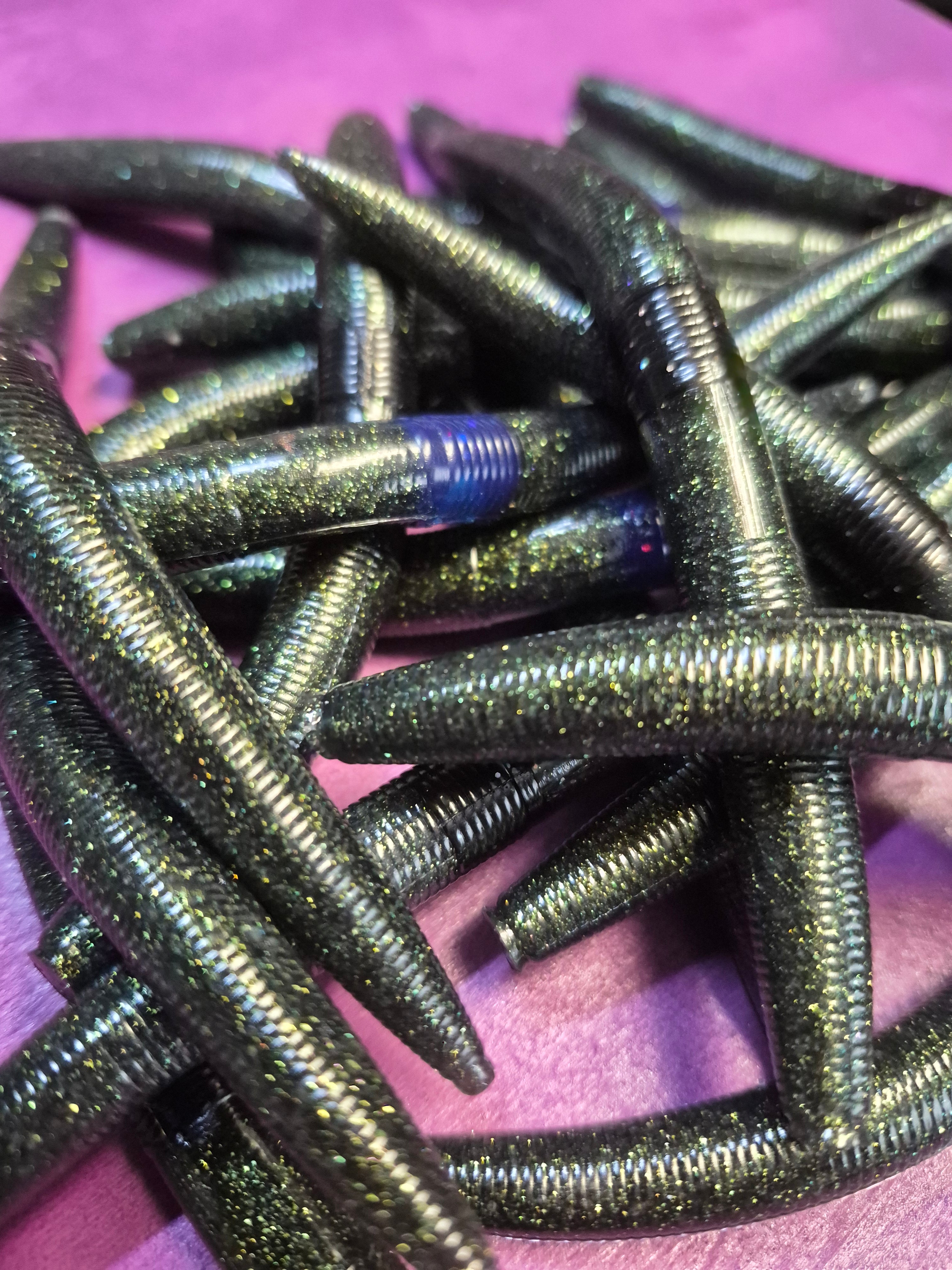 THE ENFORCER 5"stick bait with reinforced hook sleeve TOXIC OIL SPILL