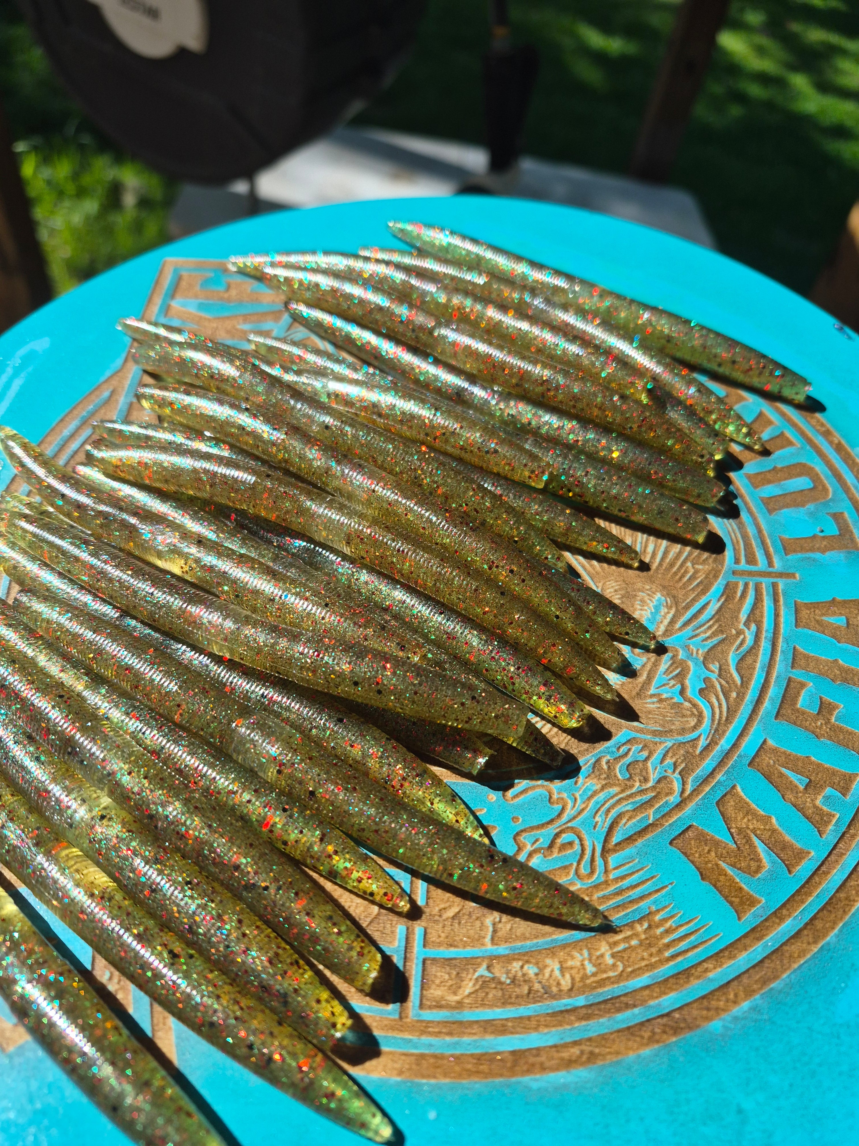 The ENFORCER 5" STICK BAIT with reinforced hook sleeve APEX WATERMELON no salt