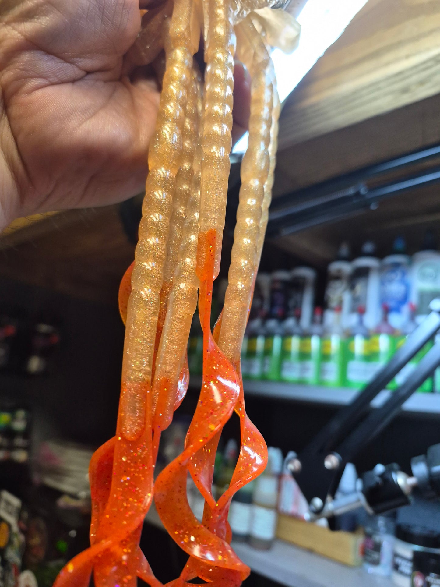 THE LEGEND 10" Ribbon worm MAFIA ROSE