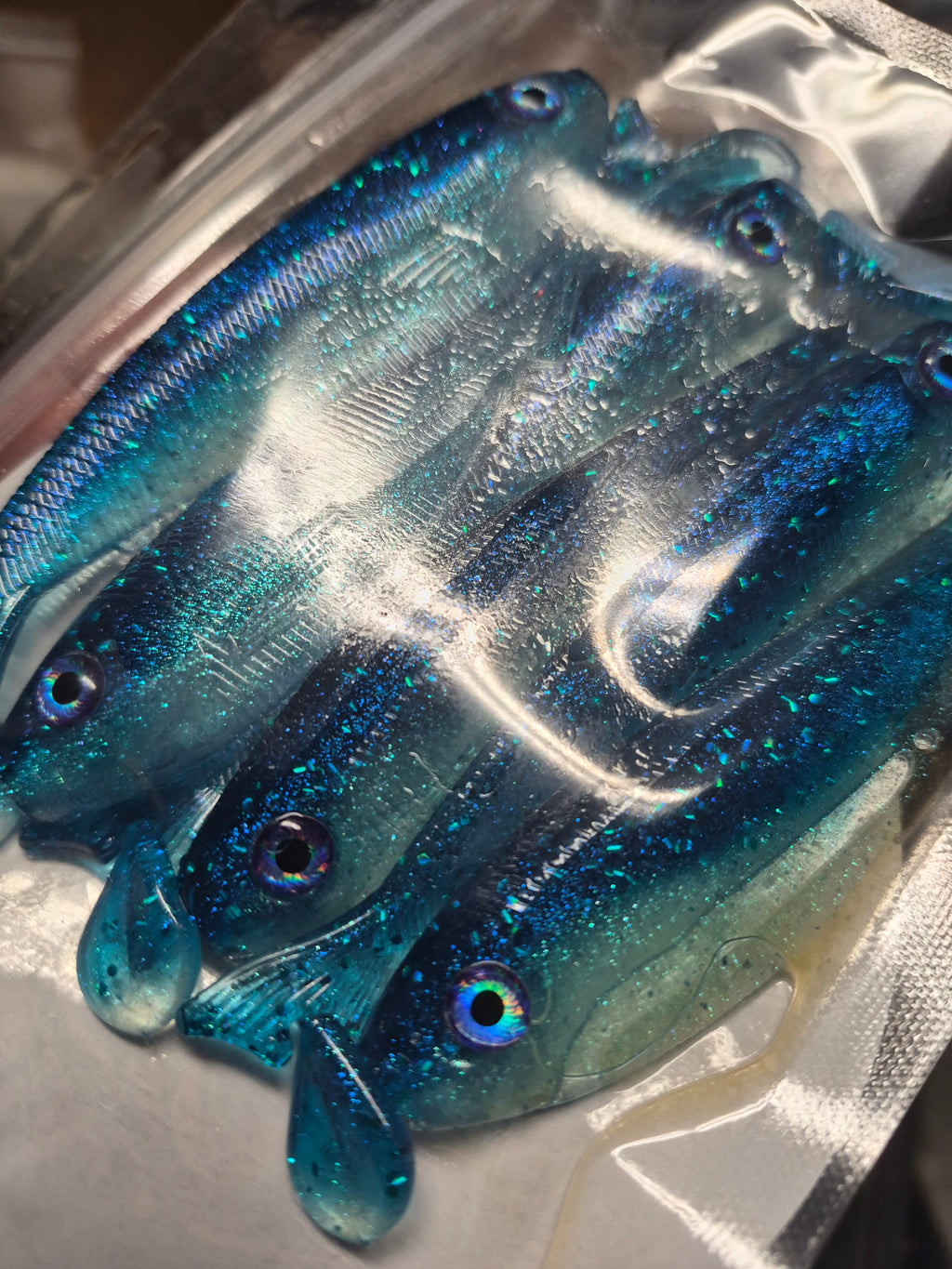 THE GENERAL 4.3 SWIMBAIT with 2 hook recesses BLUE ICE