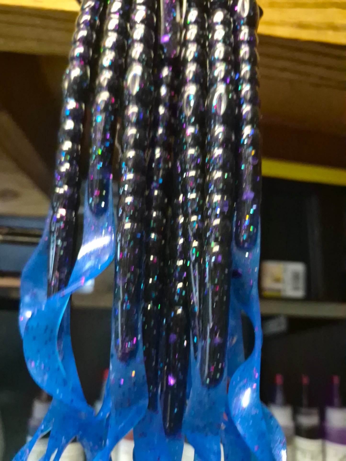 The LEGEND 10" Ribbon worm PURPLE SAPHIRE