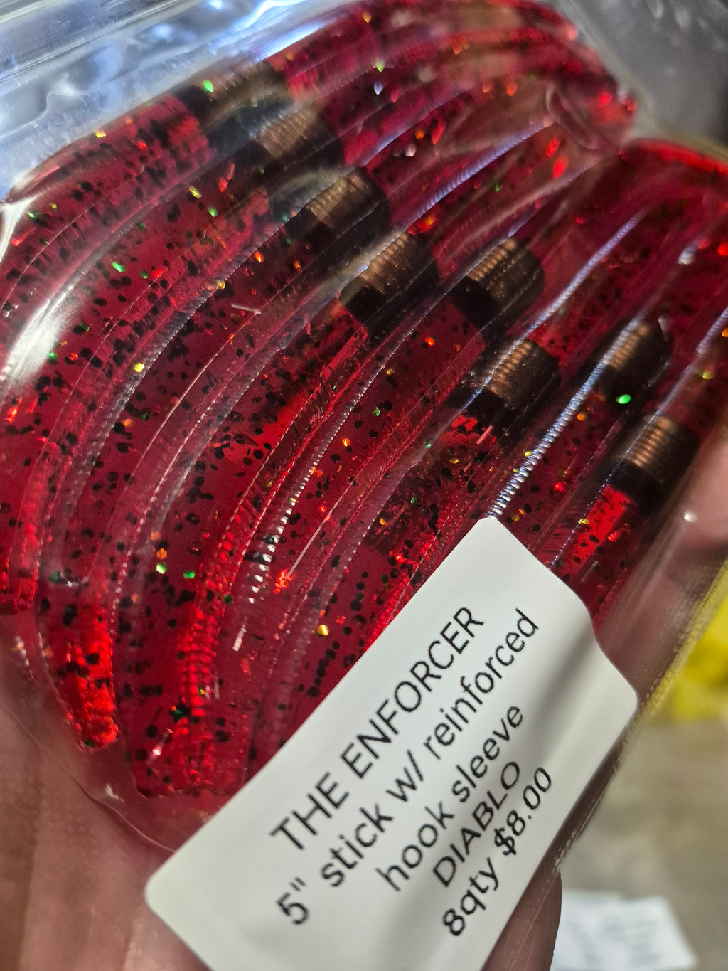 THE ENFORCER 5"stick bait with reinforced hook sleeve "DIABLO"