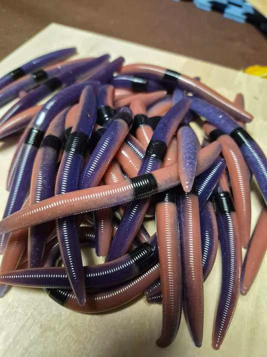 The ENFORCER 5"stick bait with reinforced hook sleeve PB&J w/apex zero.
