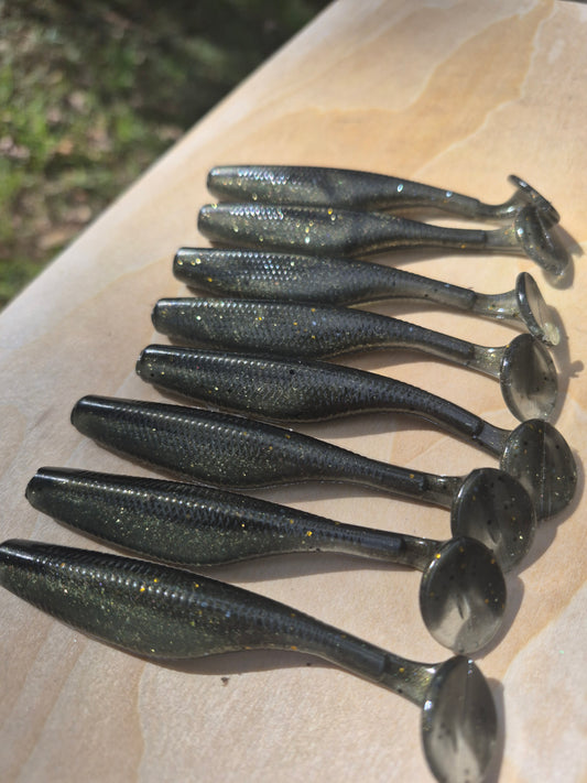 3.8" ASSASSIN SWIMBAIT HUNTERS GOLD 8PK