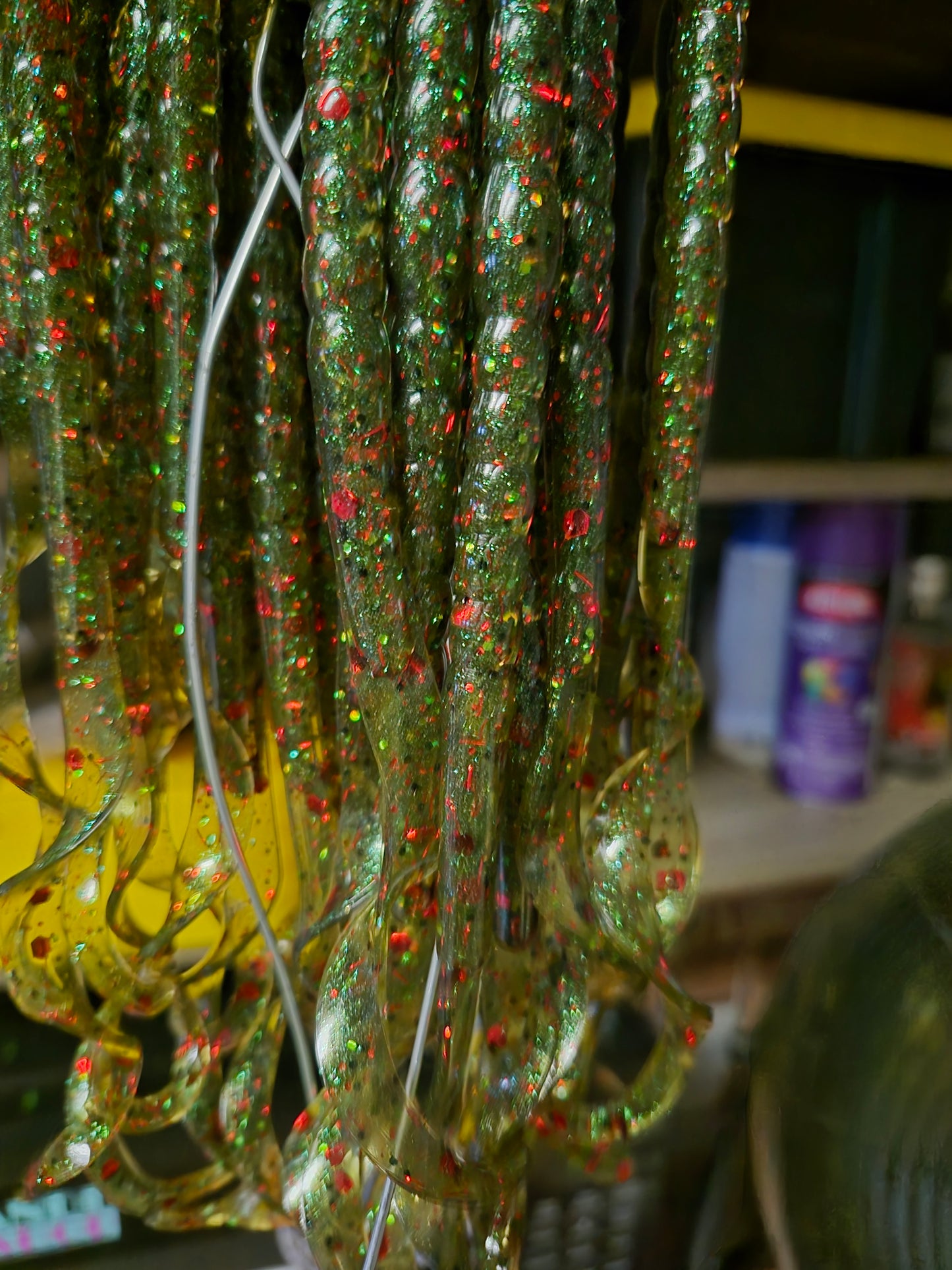THE LEGEND 10" Ribbon worm WATERMELON RED
