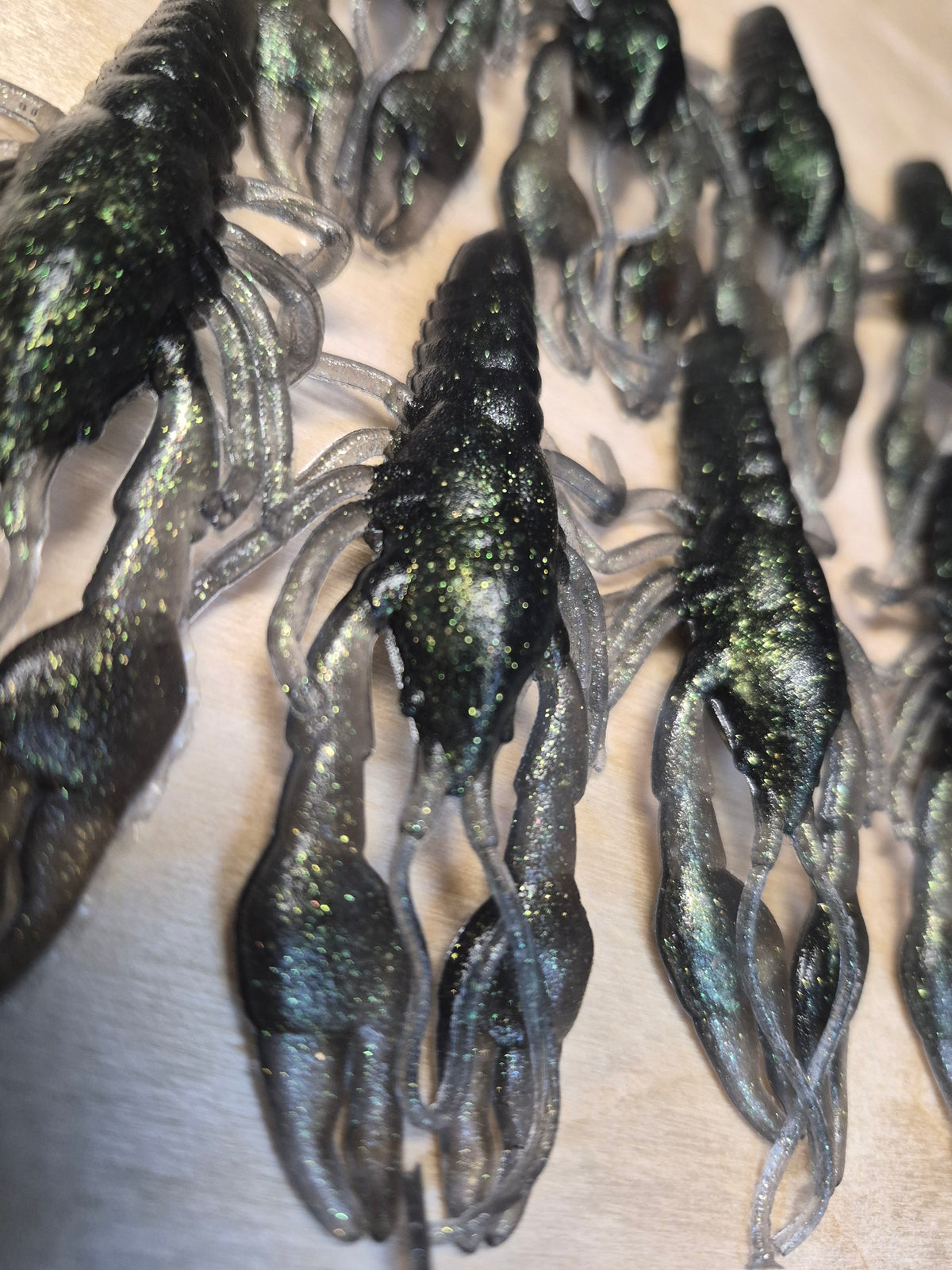 The Capo 3.5 crawfish TOXIC OIL Slick hypershift. 8pk