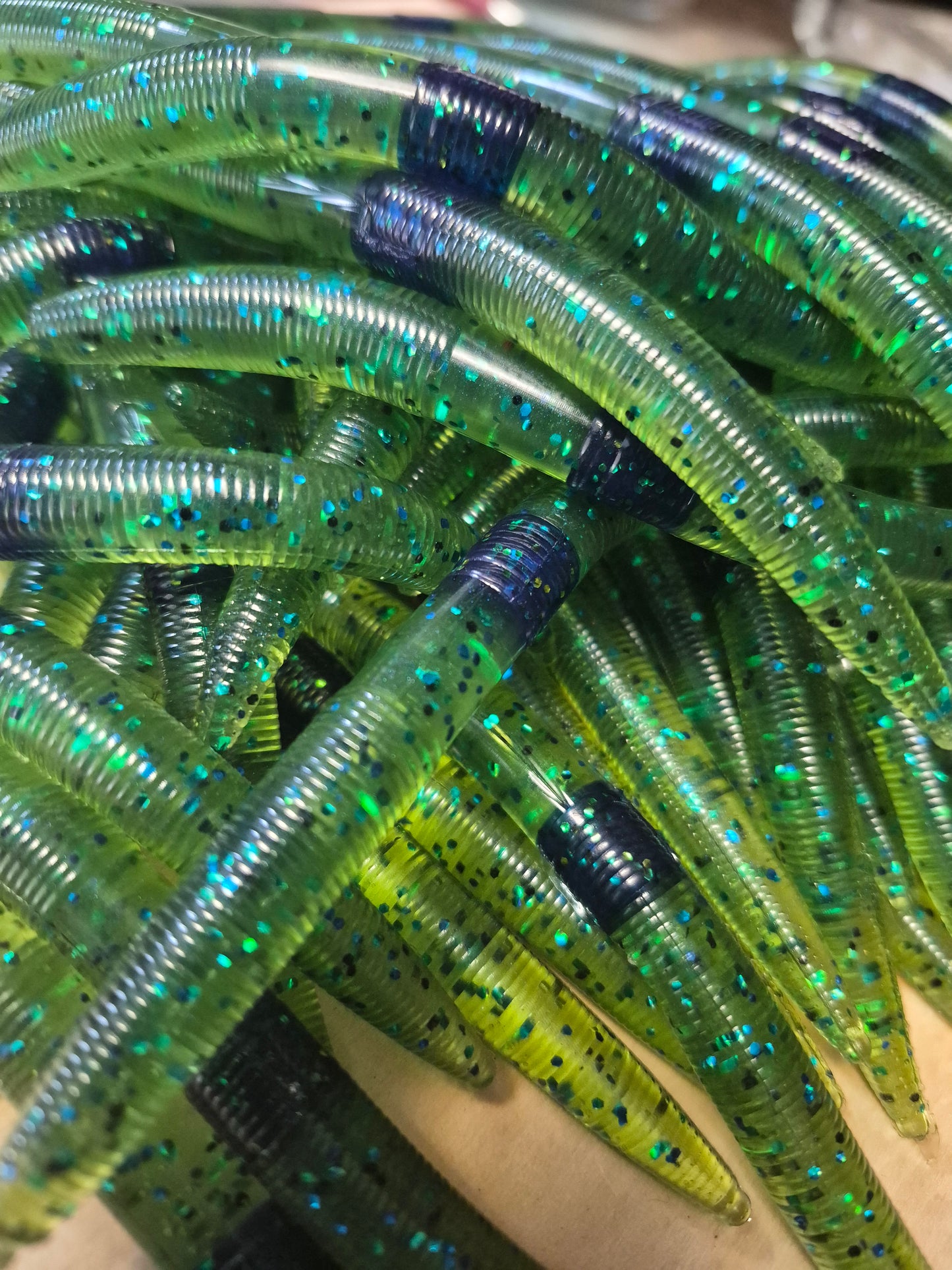 THE ENFORCER 5"stick bait with reinforced hook WATERMELON BLUE