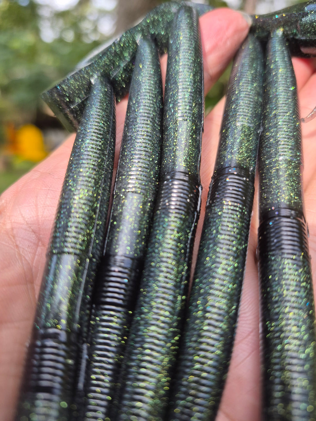 THE ENFORCER 5"stick bait with reinforced hook sleeve TOXIC OIL SPILL