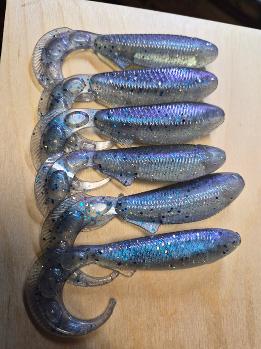 5.4 REAPER TAIL w/ belly hook recess. 🔥 color shift NORTHERN LIGHTS