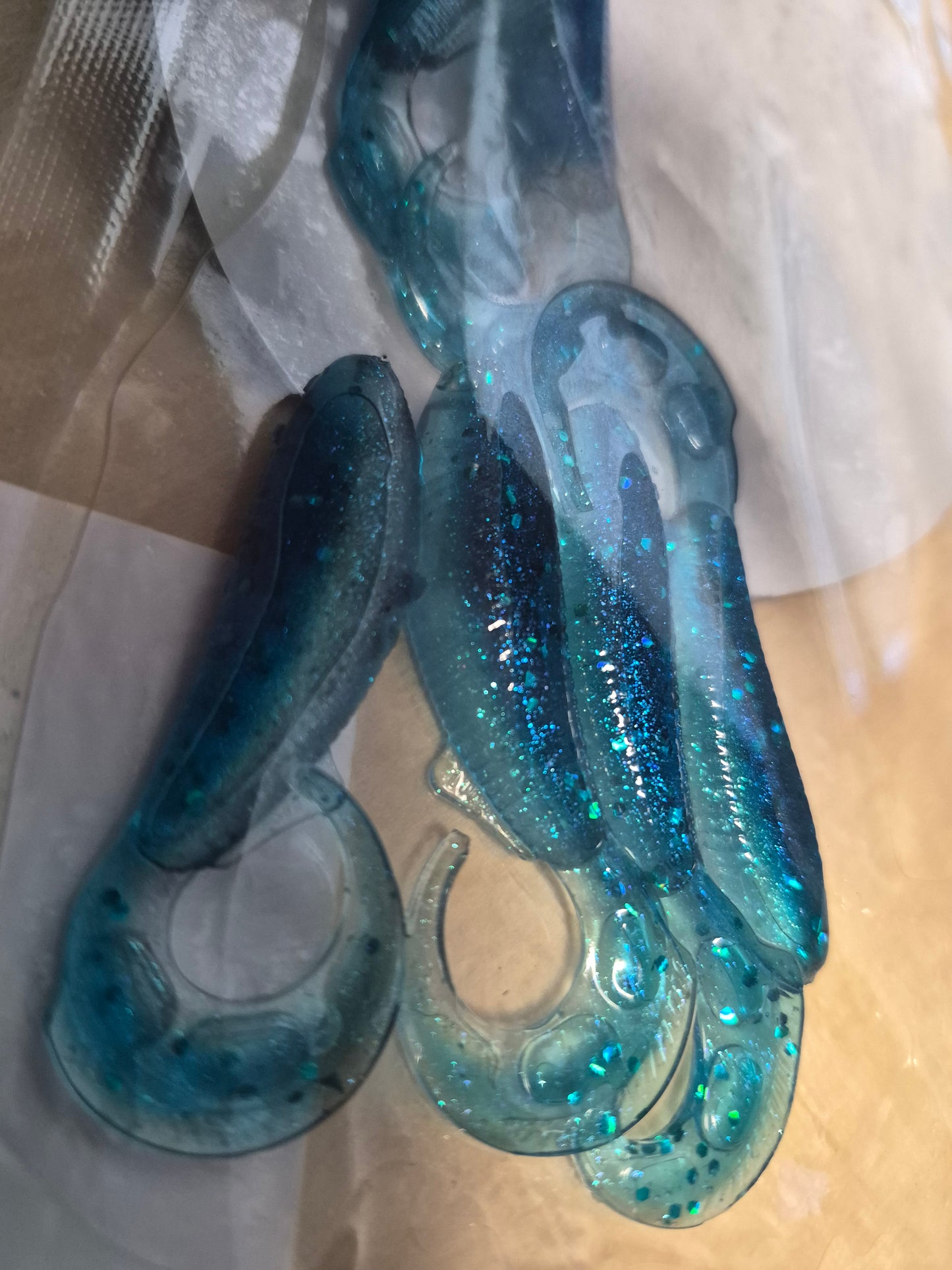 3.1 " REAPER TAIL Small trophy hunters BLUE ICE 12pk