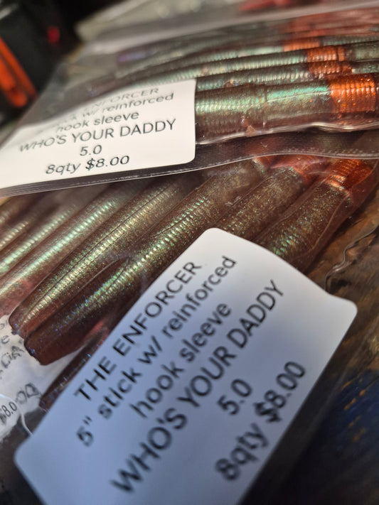 The ENFORCER 5"stick bait with reinforced hook sleeve Who's your DADDY 5.0