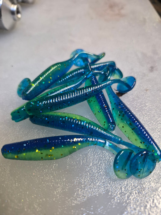 The ASSASIN 2.8 Paddle tail swim bait TROPICANA