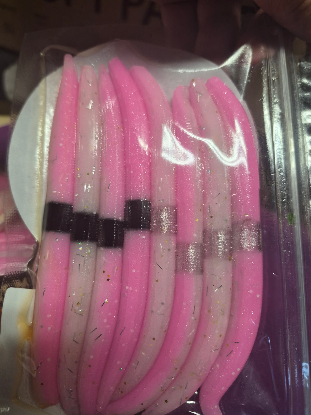 THE ENFORCER 5"stick bait with reinforced hook sleeve Pink Collar