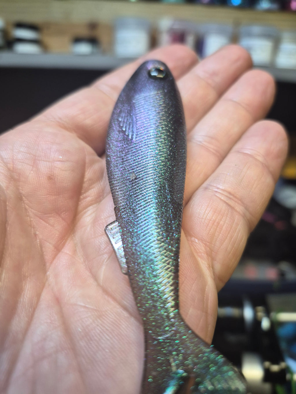 The General 4.3" SWIMBAIT Hypershift Brilliant Plasma