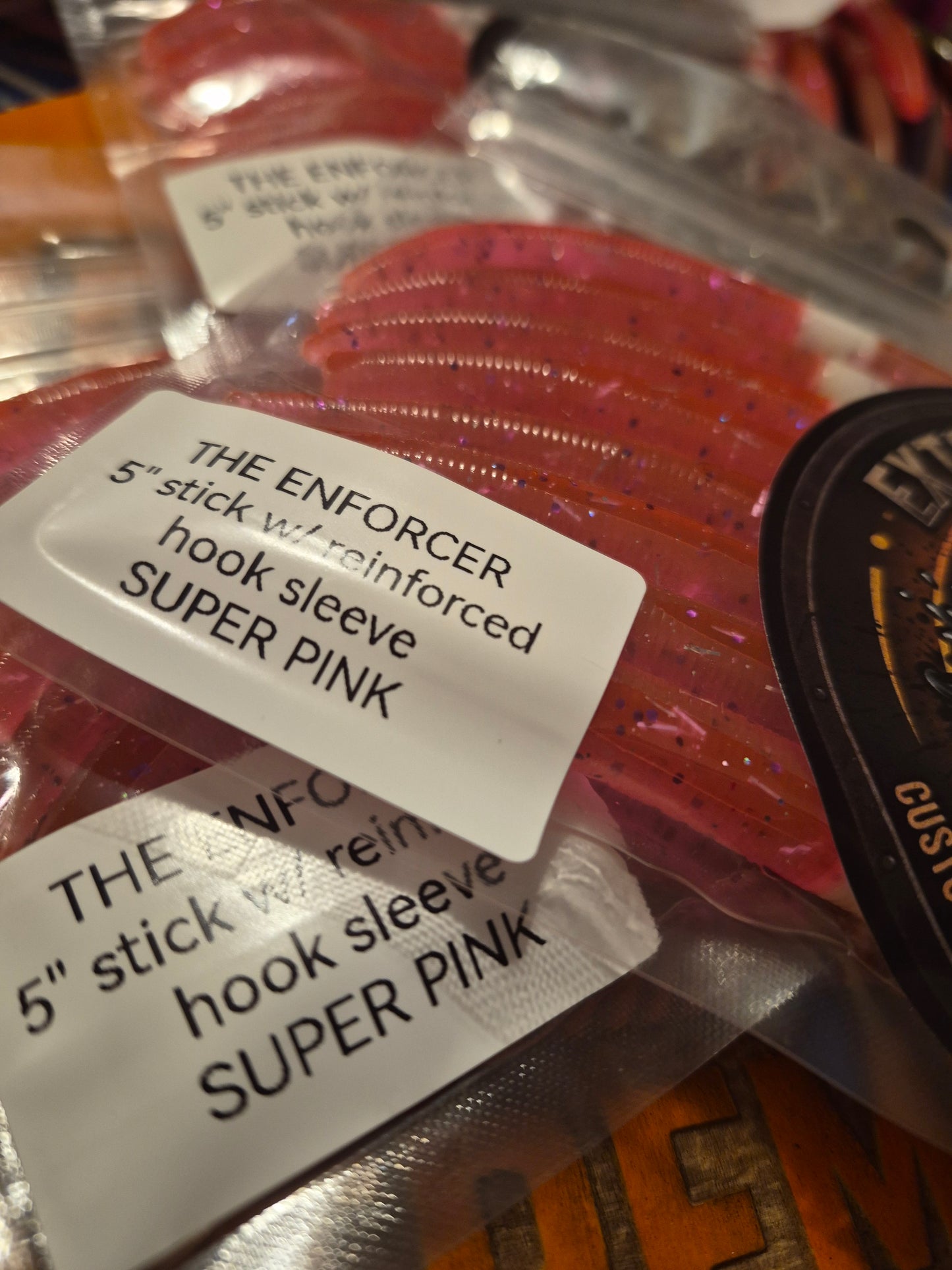 THE ENFORCER 5"stick bait with reinforced hook sleeve SUPER PINK