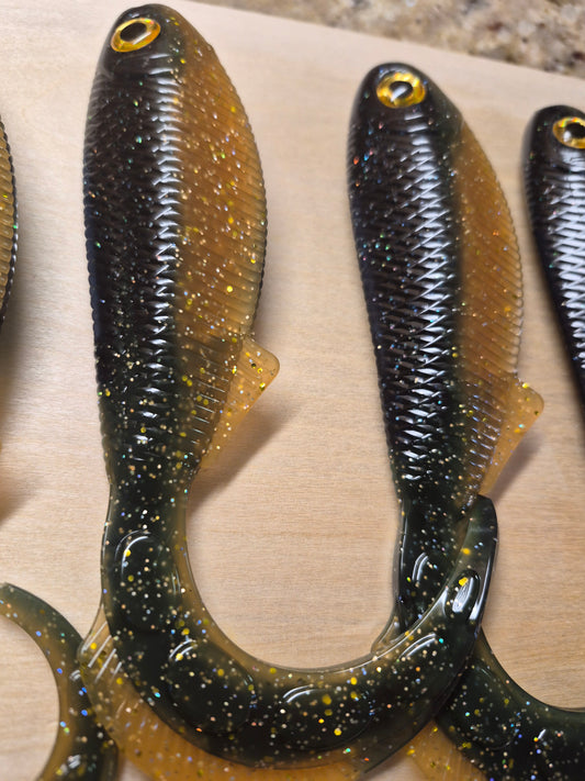 7.6" REAPER TAIL 2PK BLUE CRAW BASS