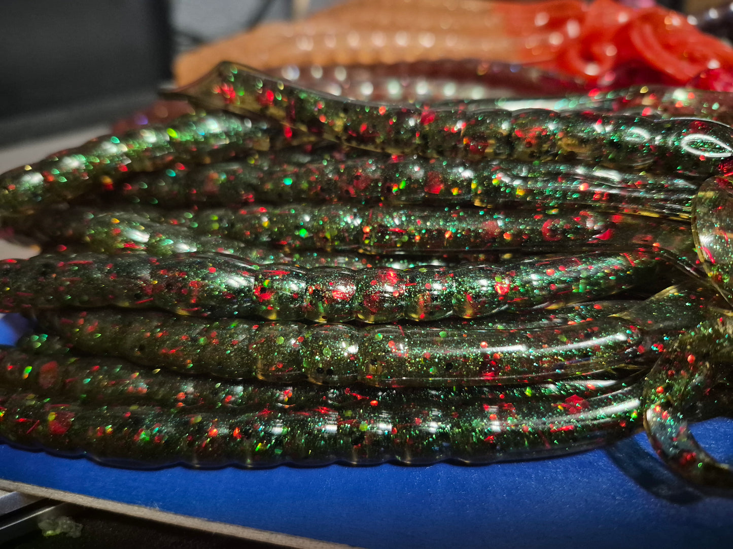 THE LEGEND 10" Ribbon worm WATERMELON RED