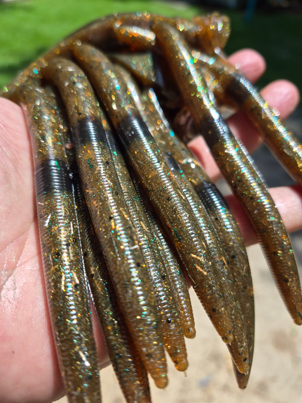 THE ENFORCER 5"stick bait with reinforced hook sleeve SWAMP GRASS