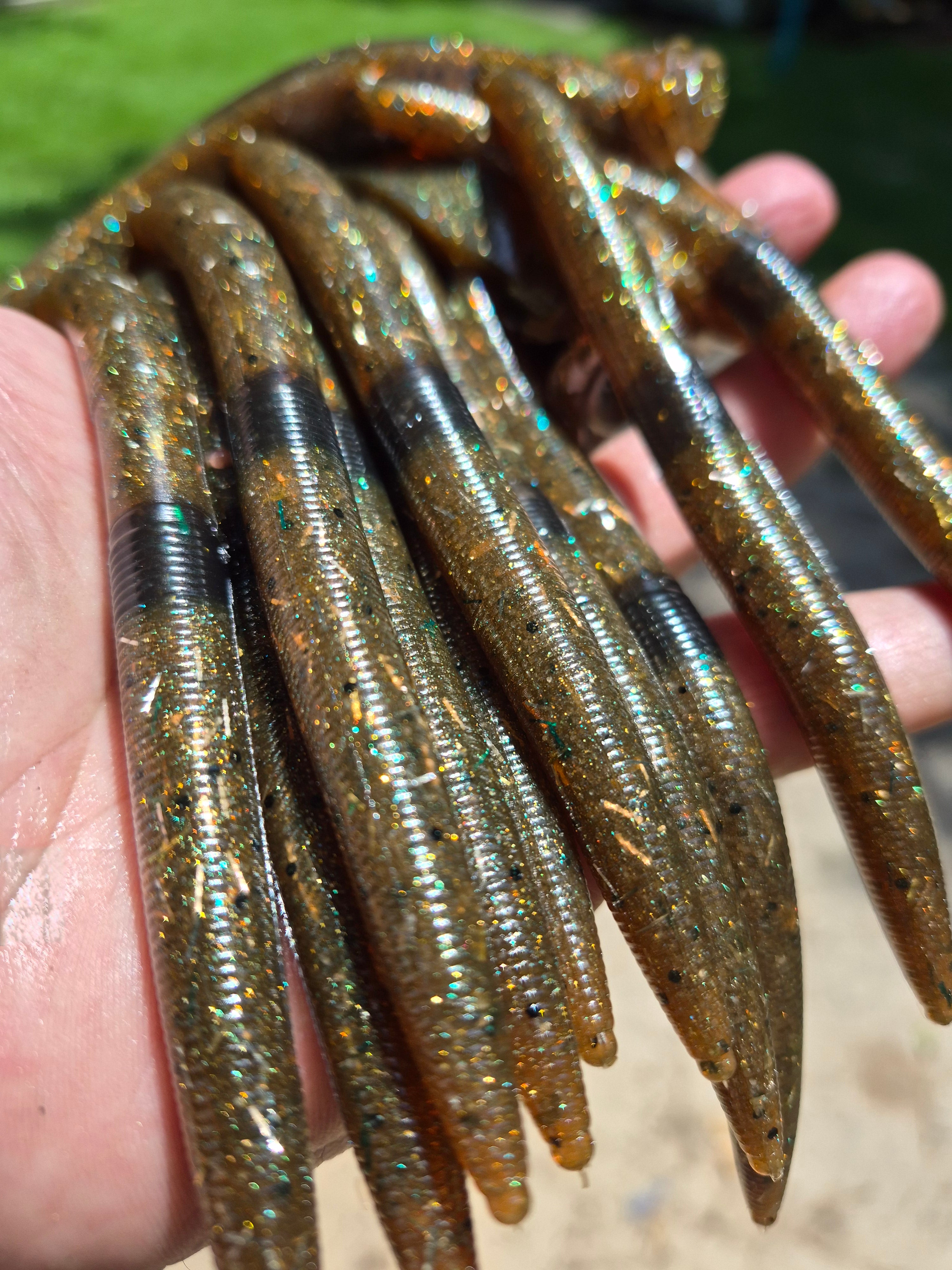THE ENFORCER 5"stick bait with reinforced hook sleeve SWAMP GRASS