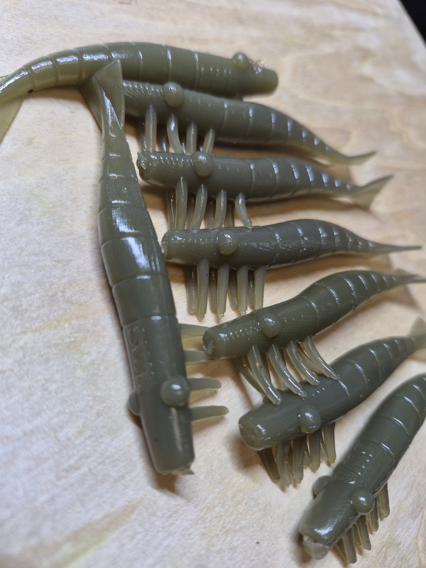 3" Saltwater Rager Shrimp 8pk saltwater brown.