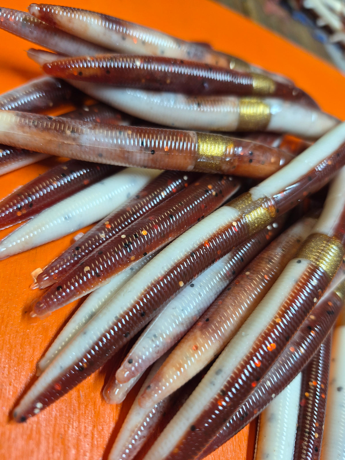 THE ENFORCER 5"stick bait with reinforced hook sleeve ROOT BEER FLOAT