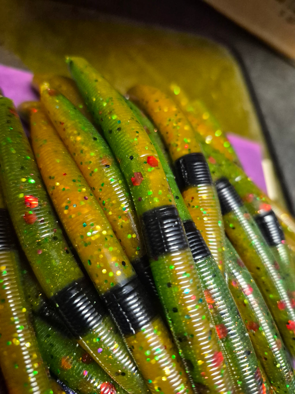 THE ENFORCER 5"stick bait with reinforced hook sleeve WATERMELON CRUSH