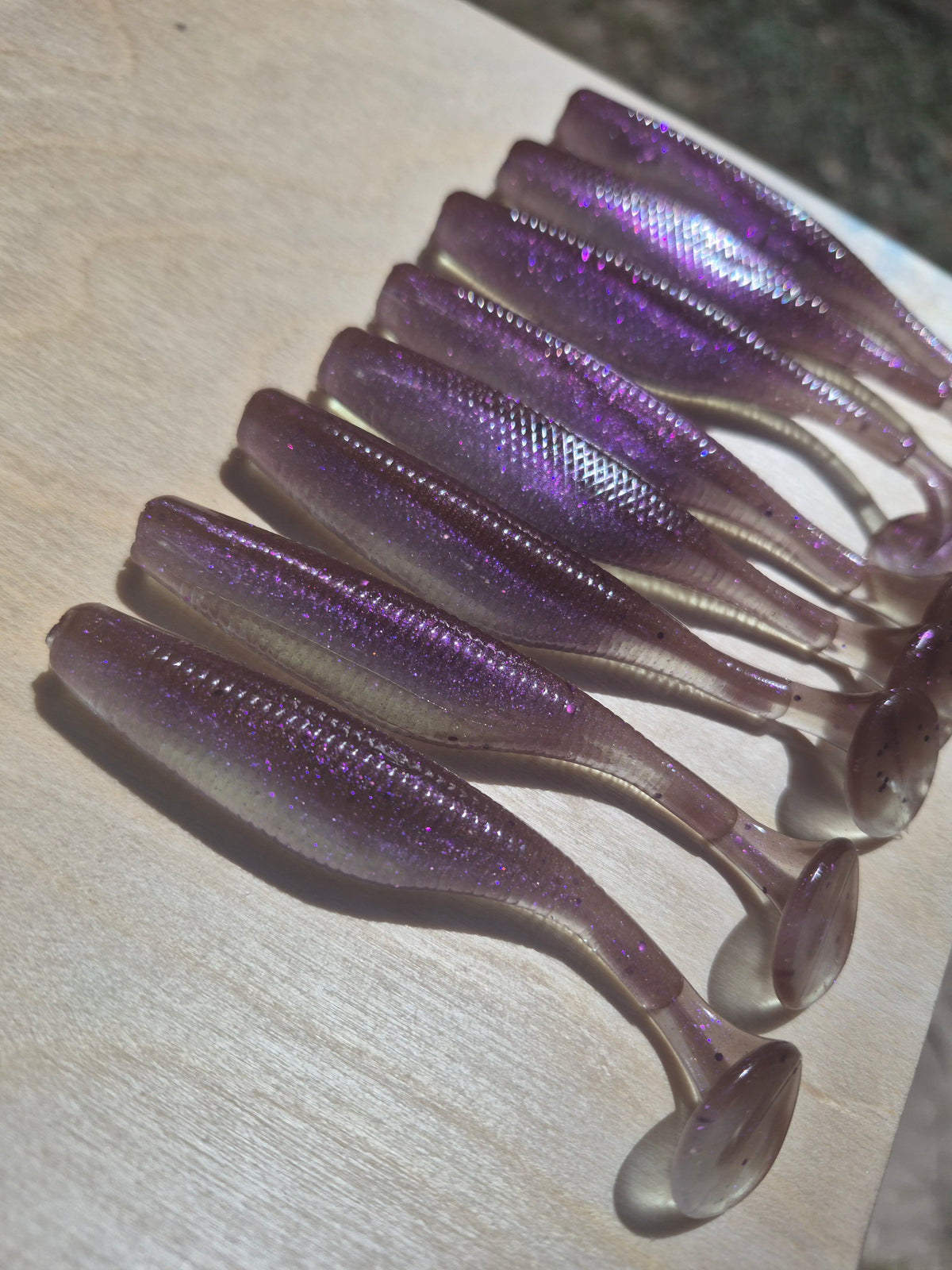3.8 Assassin swimbait 8pk ELECTRIC SHAD
