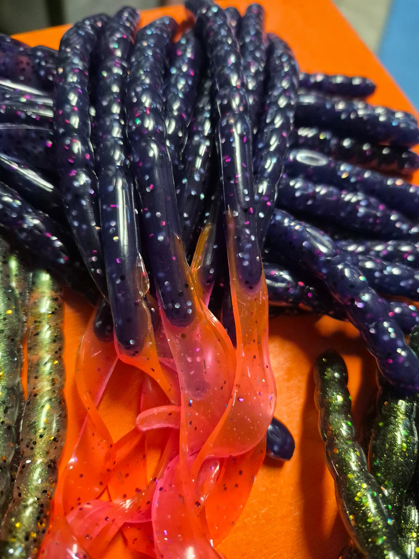 THE LEGEND 10" Ribbon worm PINK HIGHLIGHT